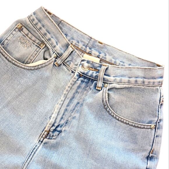 Façonnable Jeans Super High-Rise Straight Light Wash Blue Denim, Soft,  Y2K | 8 - Picture 5 of 12